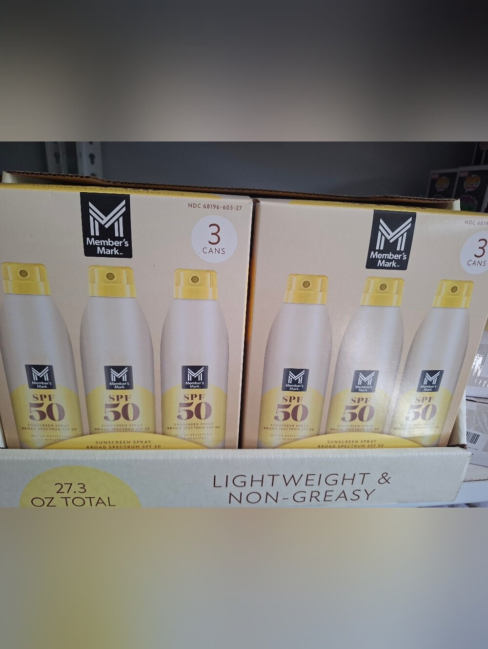 SPF 50 Lightweight Sunscreen Spray -3 Cans